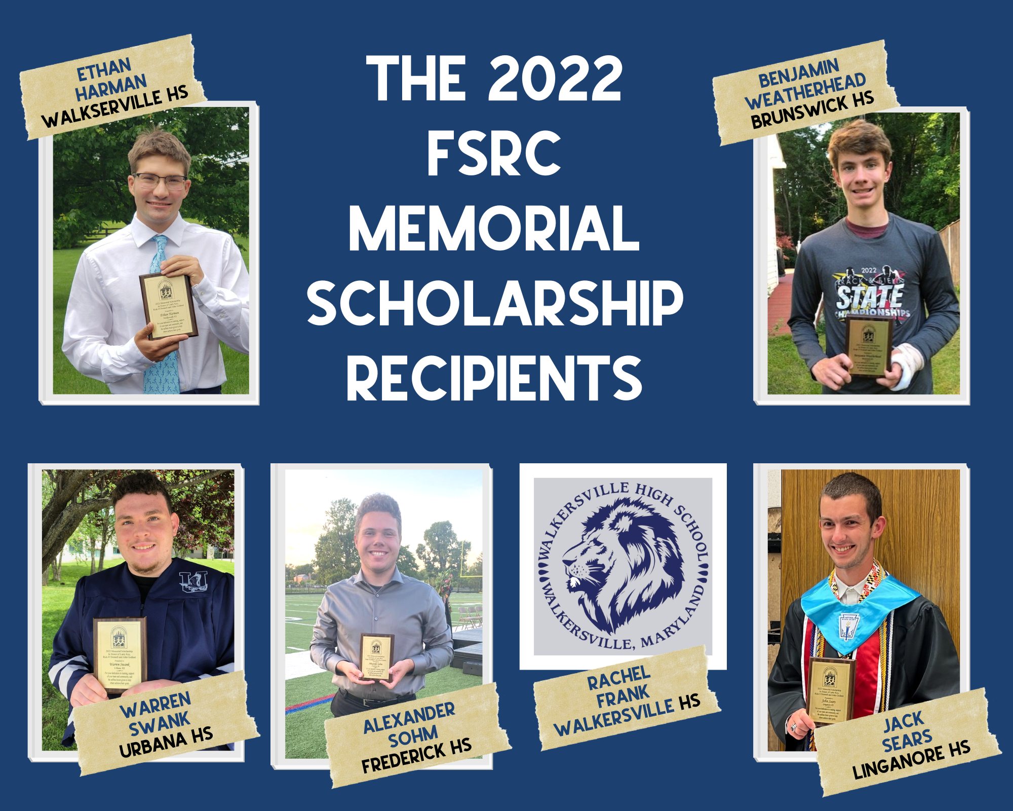 The FSRC 2022 Memorial Scholarship Recipients