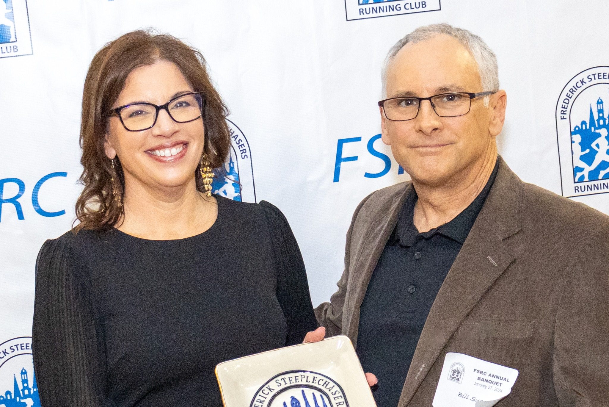 FSRC President, Michele Newton and Bill Souza, recipient of the 2023 President's Award.
